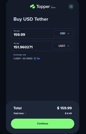 Topper Pay step 5